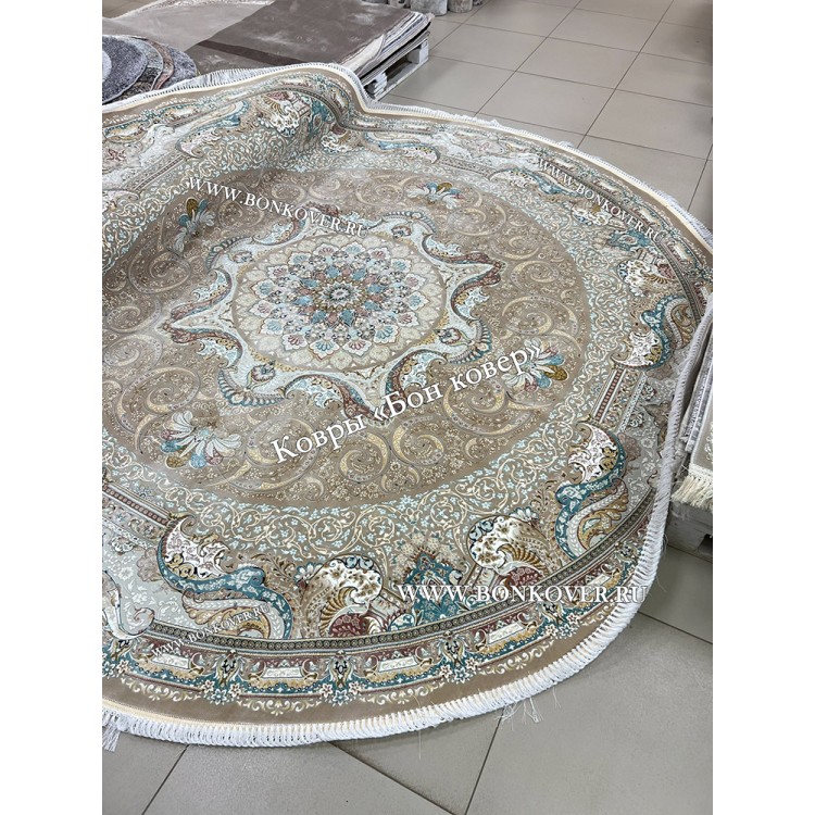 Круглый Ковер для Гостиной Медальон Дизайн 30441