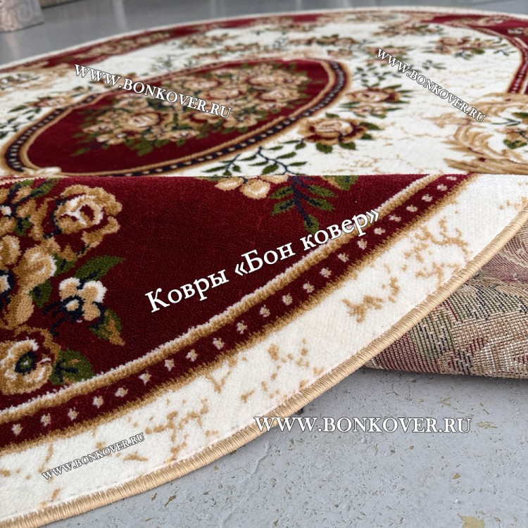 Ковер Лайт Карпет Медальон Дизайн 26358 Овал