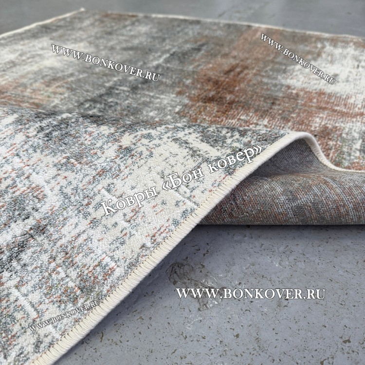 Бельгийский ковер из артшелка дизайн 106 Разноцветный