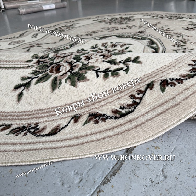 Ковер Лайт Карпет New 4 Дизайн 01 Бежевый Овал