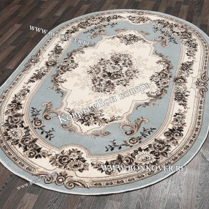 Ковер Российского Производства Дизайн 02 Серый Овальный